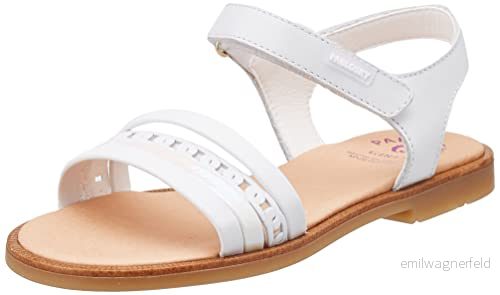 Pablosky Flickor 409708 platta sandaler, Vit 31 EU 8425571920519