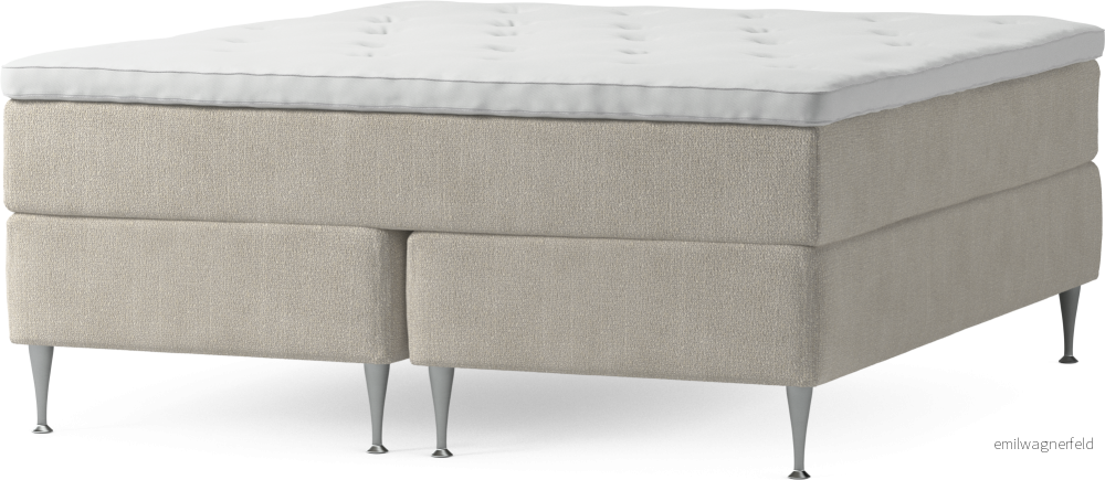 Delux Dream Kontinentalsäng, dubbelsäng med bäddmadrass och sängben EgLiT