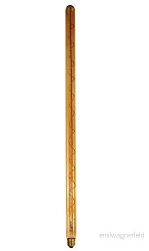 Girard Sudron 716701-LED T30 LED-glödlampa, vriden, E27, Edisonsockel, 400 lumen, dimbar, 8 W, 73 cm, bärnstenfärger 3125467167015