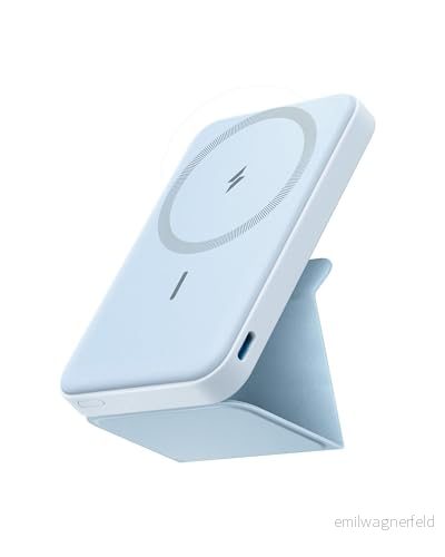 Anker 622 magnetisk trådlös powerbank (MagGo), 5 000 mAh vikbar med USB C för iPhone 16/15/14, interstellar 194644104221