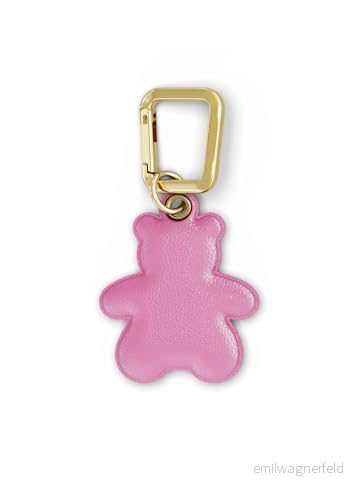 UNTAGS björncharm lädereffekt material guld metallspänne ingår ros 8018080442612