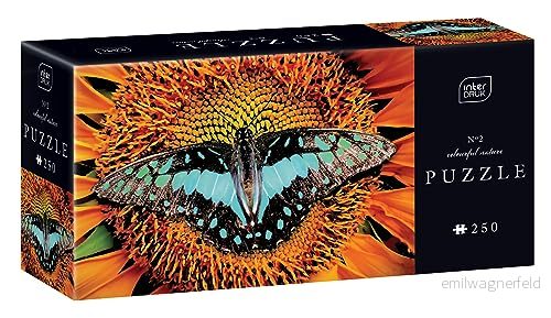 Interdruk Puzzle 250 Animals PUZ250CN2B Pussel, Fjäril, 48x33 cm 5902277342003