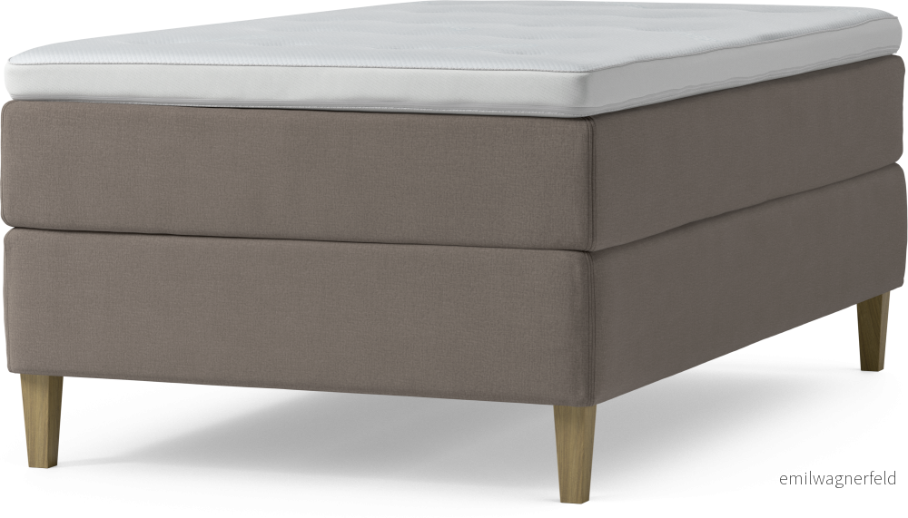 Delux Dream Kontinentalsäng, enkelsäng 120 cm med bäddmadrass och sängben mE3kR
