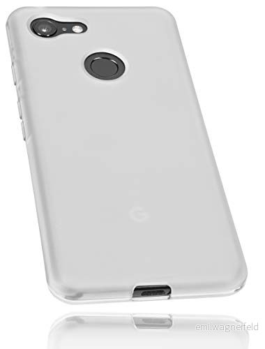 mumbi skal kompatibel med Google Pixel 3 mobiltelefon fodral mobiltelefonskal, transparent vit 4251077296384