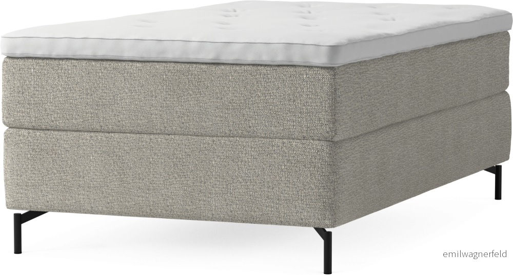 Delux Dream Kontinentalsäng, enkelsäng 120 cm med bäddmadrass och sängben a8q1w
