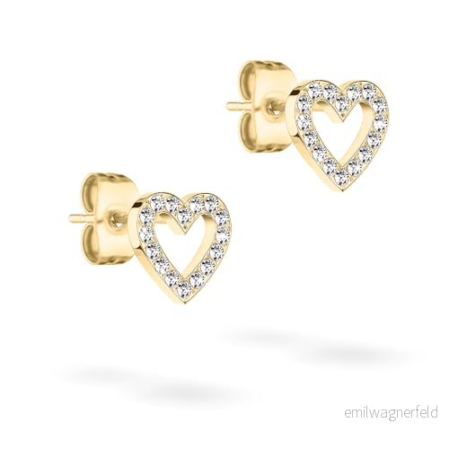 Tamaris örhänge TJ 0497 E 08 IP guld, 0,8 cm, Rostfritt stål, Kubisk zirkonia 4035608310356