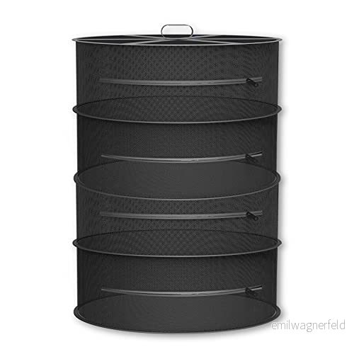 AC Infinity Herb torkställ, 4 lagers hängande nätnät för växter, frön och knoppar, 45 cm diameter passar i odlingstält garderober hydroponik 819137022027