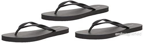 Amazon Essentials Flip Flops, 3-pack, svart, 6 196433177812