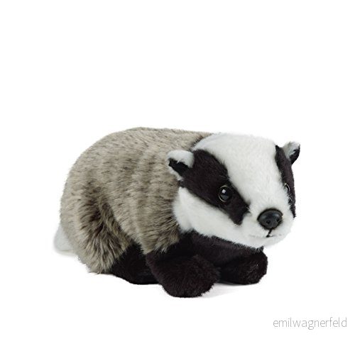 Levande natur mjuk leksak stor grävling (27 cm) 5037832002518