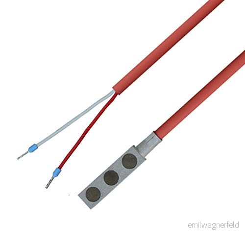 iOVEO 046MO02202 PT1000 magnetisk ytgivare/magnetisk givare med silikonkabel upp till 200 C 2 meter 4260663822241