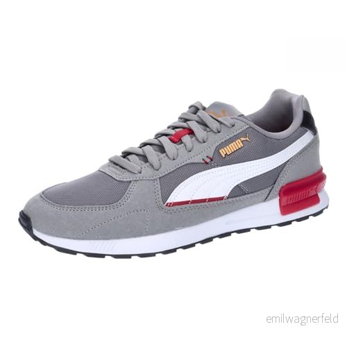 Puma Unisex Graviton Sneaker, Stormigt skiffer vit klubb röd ingefära te, 37 EU 4099686096694
