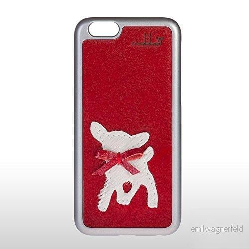 mabba skal läder fluffig bambu för Apple iPhone 6 silver 4260385043160