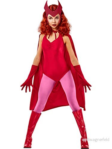 Rubies officiella Disney Marvel Wanda kostym, damstorlek stor, röd, 14 16 883028453801