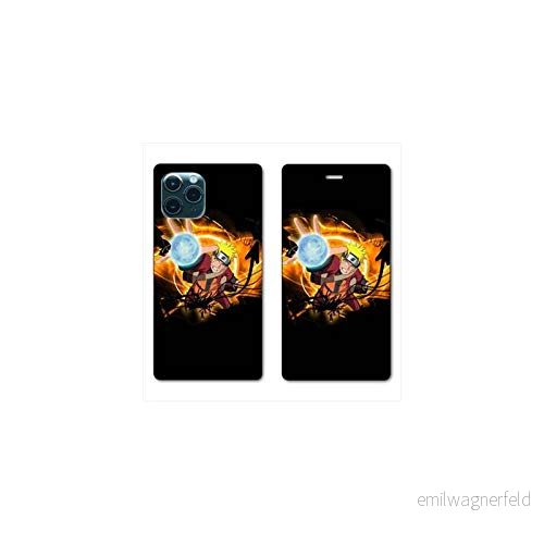 RV Läderfodral plånbok för Huawei P40 Pro Manga Naruto svart 3614849791202