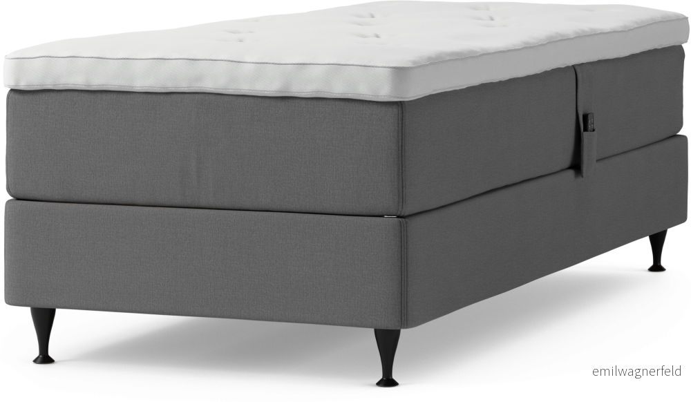 Delux Dream Ställbar säng, enkelsäng med bäddmadrass och sängben oI03Z