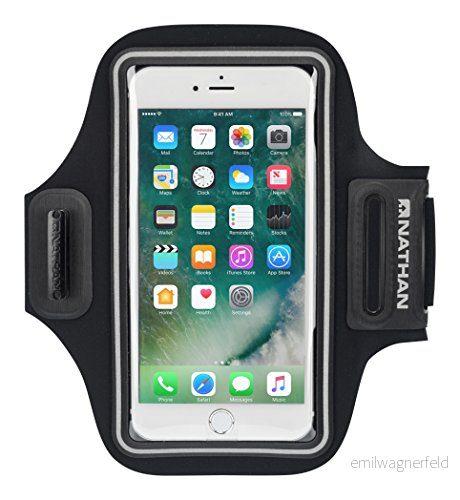 Nathan Stridesport armband, grå (svart), unikt 717064918621