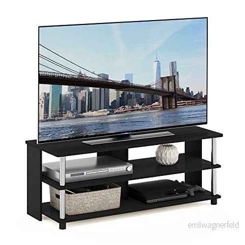 Furinno 3 nivåstativ för TV, konstruerat trä, amerikanskt/rostfritt stål, 39,4 (D) x 104,4 (B) 40,1 (H) cm 810006775082