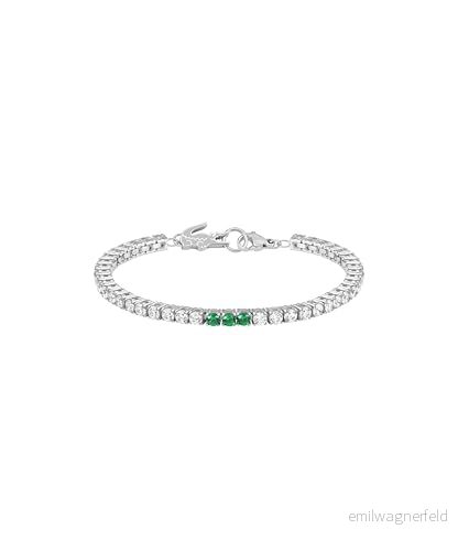 Lacoste Dam Duchess kollektion kedja armband utsmyckat med kristaller 2040278, En storlek, Rostfritt stål, Ingen ädelsten 7613272563284