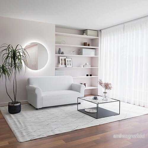 Italian Bed Linen Bileastic COPRIDIVANO 2-sits Grön, Vit 8058575139481