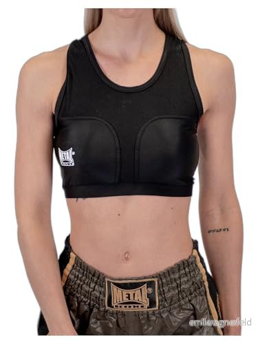Metal Boxe BRASSIERE AVEC COQUES PROTEGE POITRINE noir XS 3662968002754