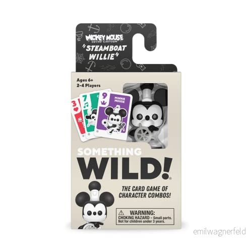 Something WILD! Steamboat Willie Inkluderar collectable mini POP! Perfekt för barn ålder 6 och upp roligt hela familjen brädspel 889698684781