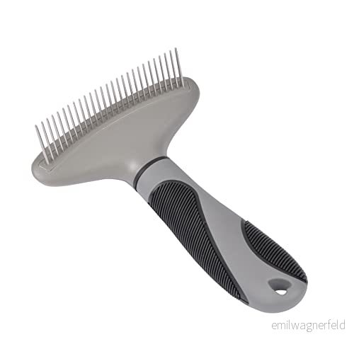 LOVE STORY Bred rake kam för att reda ut ergonomiskt handtag Expert Care 15 cm grå/svart 3526781204125