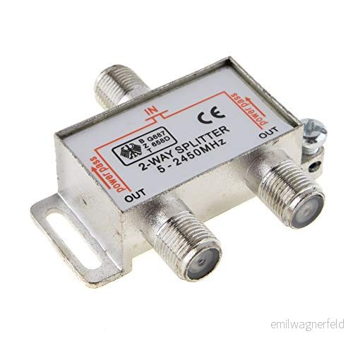 SAT & BK distributör 2 vägs splitter 100 dB skärmad HD och enkel dykbar 4260237193685