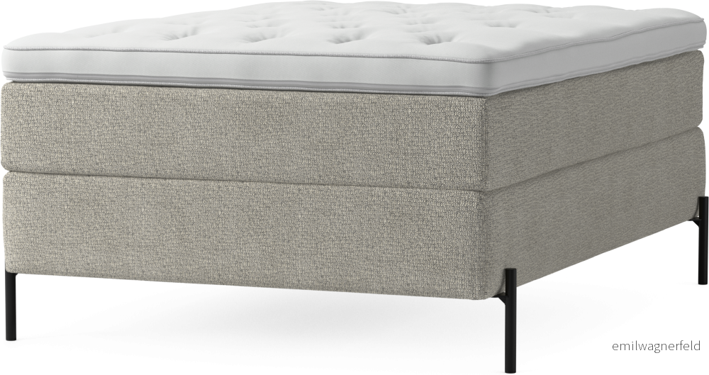 Delux Dream Kontinentalsäng, enkelsäng 140 cm med bäddmadrass och sängben YFEdM