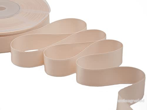 Furlanis Dubbel satin, Italiensk Tyg Rosa Cypria, 25 mm x 50 m 8027335003904