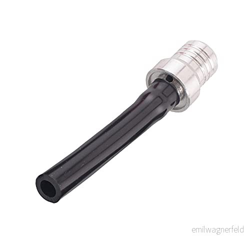ANCLLO Gaslock Ventilrör med ventilkula, Motorcykel Universal Dirt Bike Gas Cap Vent Breather Slangrör för CRF YZF EXC Pit Quad Atv Silver 703674125436