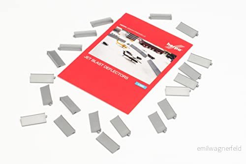 herpa 536165 Jet Blast Deflectors, modelltillverkning, miniatyrmodeller, samlarobjekt, flerfärgad 4013150536165