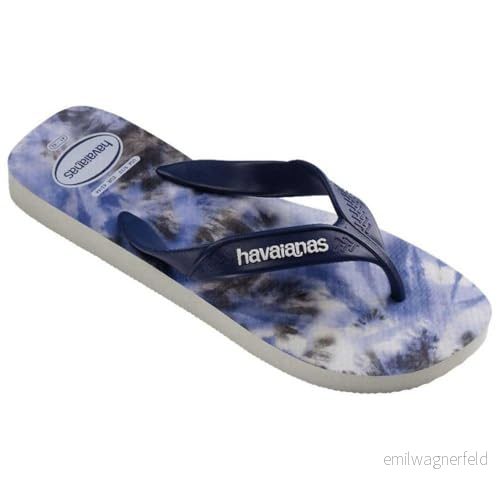 Havaianas Surf Flip Flops för män, Vit marinblå vit, 39/40 EU 7909843119722