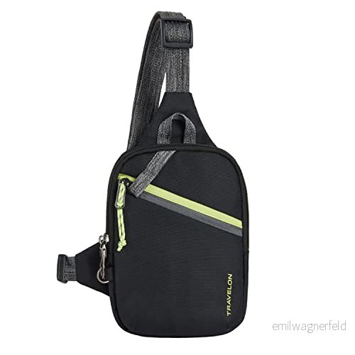 Travelon, Kolsvart, 5"W x 7.25"H 1.75"D 25732058525