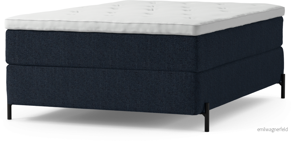 Delux Dream Kontinentalsäng, enkelsäng 140 cm med bäddmadrass och sängben ipavj