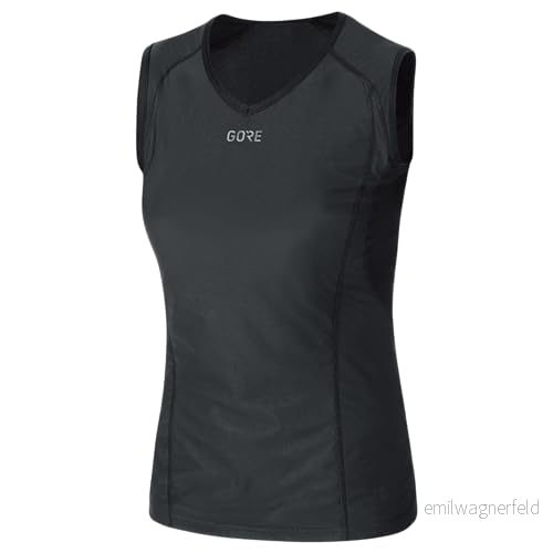 GORE WEAR M WINDSTOPPER Base Layer ärmlös tröja, dam, Svart, 34, 100023 4017912002486