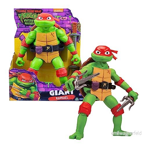 Giochi Preziosi Raphael Ninja Turtles Mutant Kaos, Jätte i 30 cm artikulerad actionfigur, karaktär med stridsvapen, för barn från 4 år 8056379153924