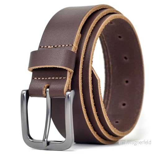 Ashford Ridge 34 mm (1,25 tum) Fullt Hide läderbälte Tillverkad i England, Brun, Small (28" 32" waist) 5055158535923