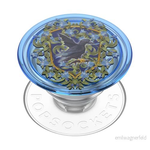PopSockets telefongrepp med expanderande kickstand, Harry Potter Ravenclaw Floral Crest 840173753477
