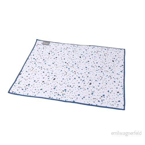 Homéa, Polyesterabsorberande porslinsmatta 45 x 35 cm terrazzo 3574380068594