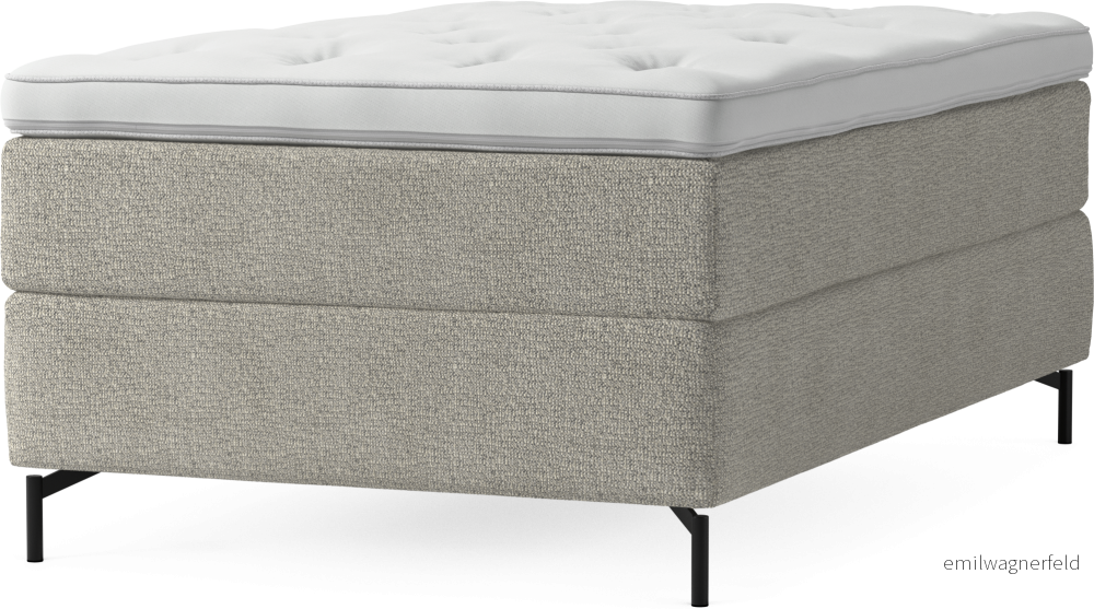 Delux Dream Kontinentalsäng, enkelsäng 120 cm med bäddmadrass och sängben WRSqc