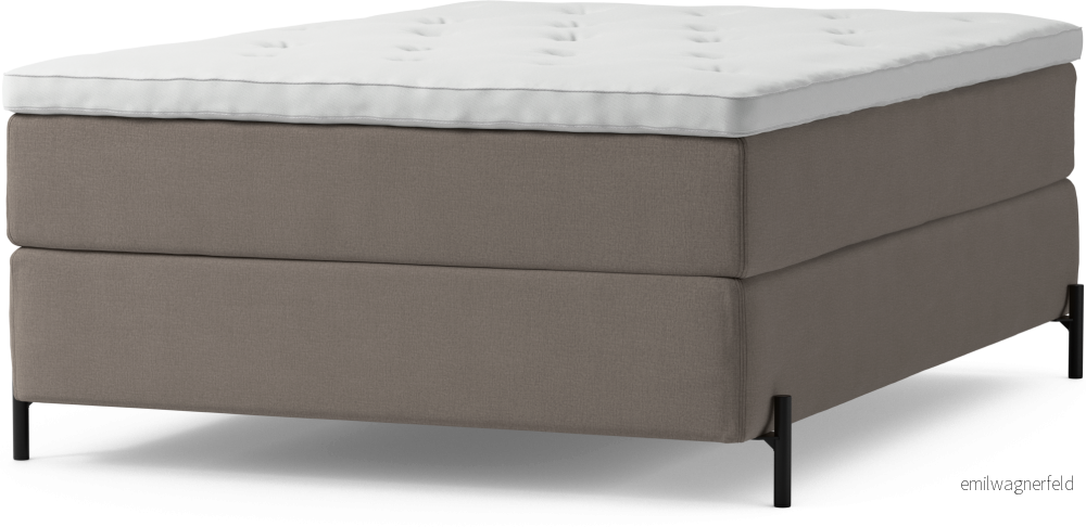 Delux Dream Kontinentalsäng, enkelsäng 140 cm med bäddmadrass och sängben XsRcZ