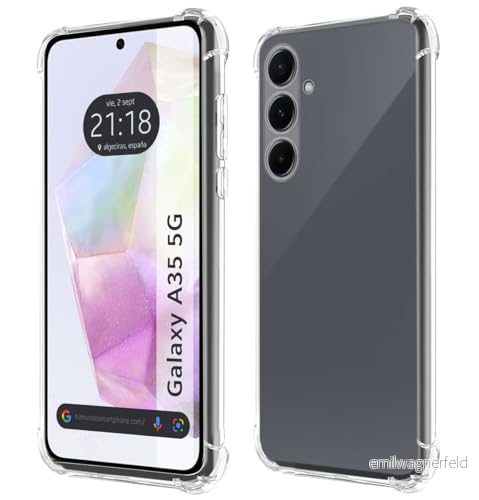 Tumundosmartphone Transparent stötsäkert silikonskal för Samsung Galaxy A35 5G 8447079129898