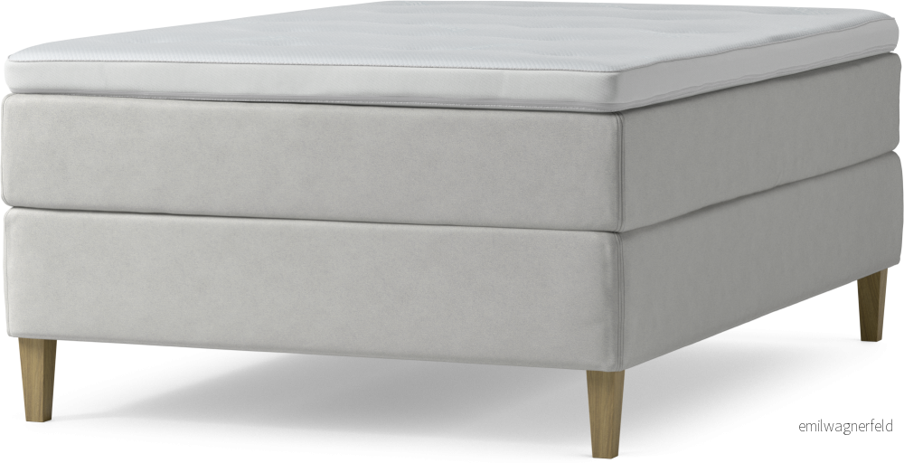 Delux Dream Kontinentalsäng, enkelsäng 140 cm med bäddmadrass och sängben gkbL8