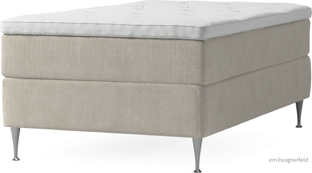 Delux Dream Kontinentalsäng, enkelsäng 120 cm med bäddmadrass och sängben i5M5L