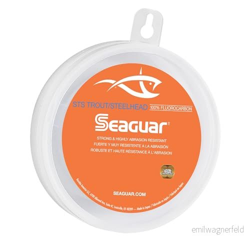 Seaguar STS Öring/regnbågslax 100% fluorocarbon fiskelina, 4,5 kg brottgräns, 91 m längd, 10STS100 645879100088