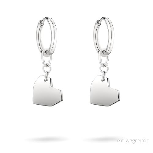 Kärleksbarn Berlin kreoler LJ 1482 E 26 silver, 3,0 cm, Rostfritt stål, Ingen ädelsten 4035608766962