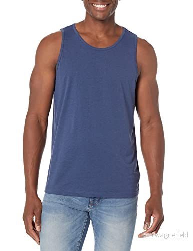 Amazon Essentials Men's Linne normal passform, Blå ljung, M 191770978399