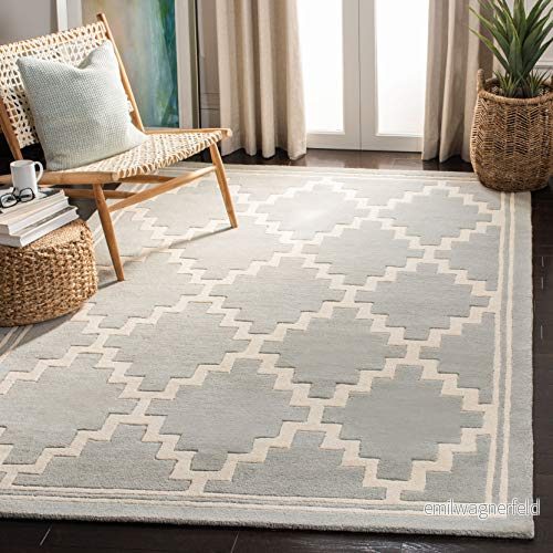 Safavieh Langley områdesmatta, handtuftad ullmatta, CHT743E 5 P 152 X 243 cm Grey/Ivory 683726942535
