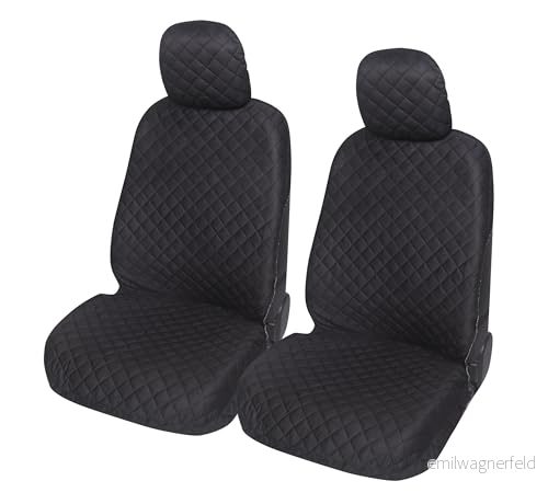 Auto Accessori Lupex A22 Universal bilsätesöverdrag fram och bak (par fram, svart) 8059777653508