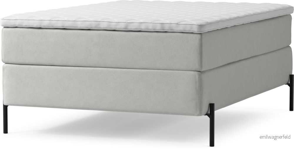 Delux Dream Kontinentalsäng, enkelsäng 140 cm med bäddmadrass och sängben FYhVW